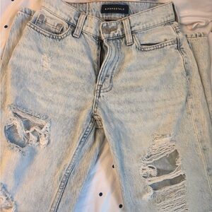 Aeropostale Light Blue High Rise Women Jeans